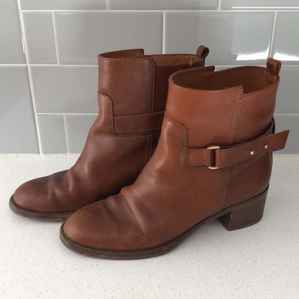Women’s Jcrew Leather Brown Boots Size 8